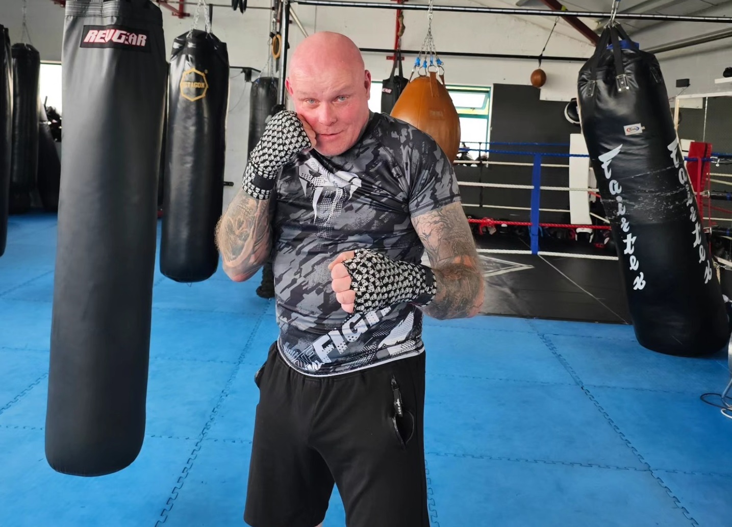 Student building confidence with every punch